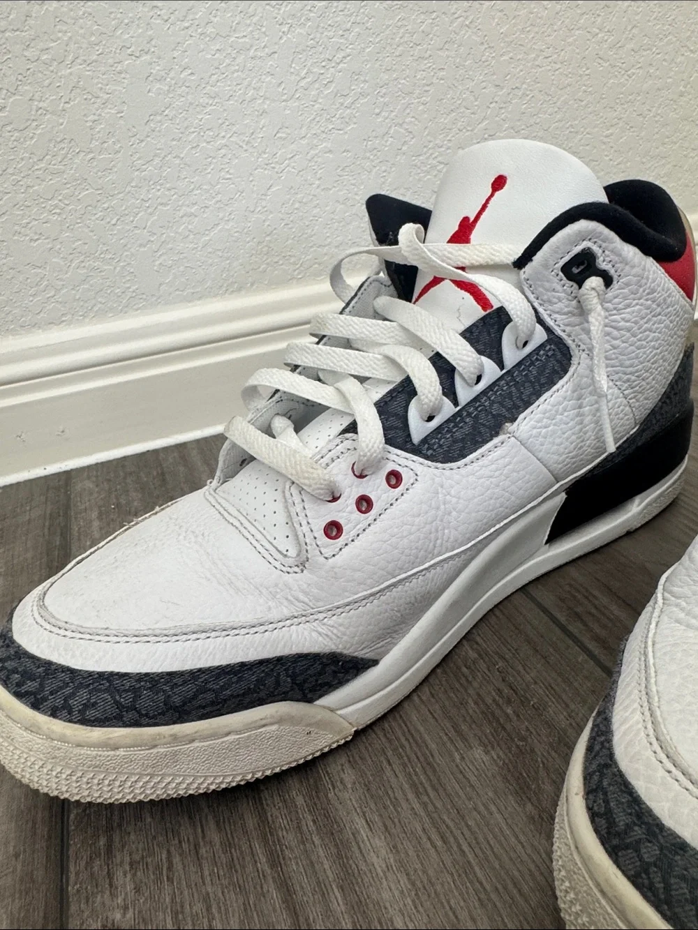 Air Jordan 3 Retro SE Fire Red Denim 2020 Men’s Size 13 CZ6431-100